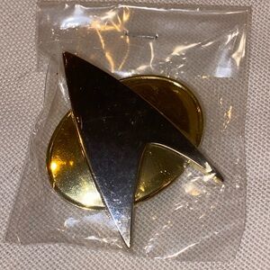 Large Starship Communicator Badge, Vintage 1988 Paramount Communicator Badge